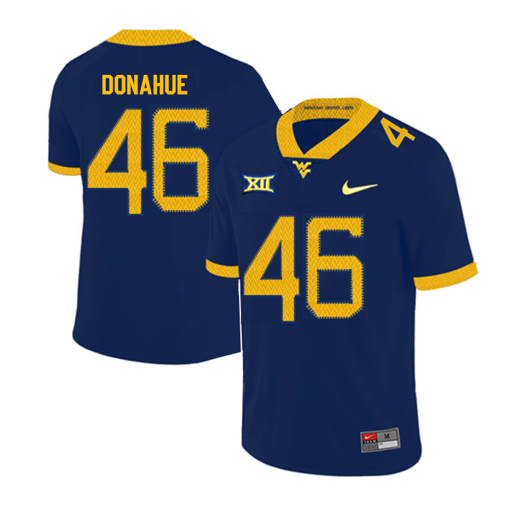 2019 Men #46 Reese Donahue West Virginia Mountaineers College Football Jerseys Sale-Navy - Click Image to Close